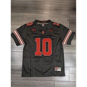 Julian Sayin #10 Black Buckeye Stripe 2026 OSU Ohio State Football Jersey Small